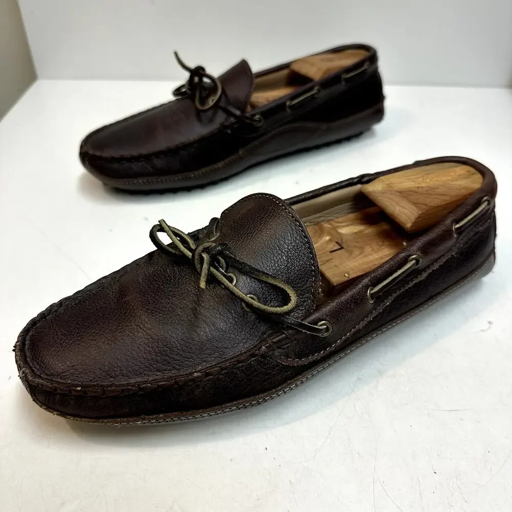 VERY GOOD Rancourt & Co. x Cole Haan Brown Driver Moccasin Maine USA 9.5 D